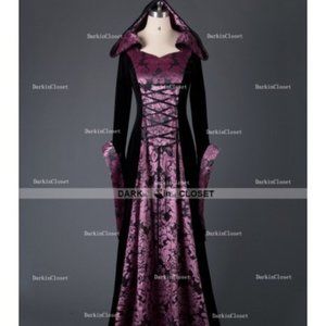 Dark In Closet Gothic Halloween Medieval Vampire Witch Dress